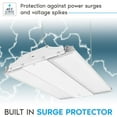 thumbnail image 5 of Luxrite 14 Inch Linear High Bay LED Shop Lights 80/110/150W, Up to 20500 Lumens 4CCT 0-10V Dimmable 120-277V UL, 5 of 7