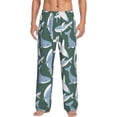 thumbnail image 2 of Lsque Beautiful Whales Print Men's Pajama Pants, Lounge Pant - Comfortable Home Wear,Elastic Waistband, Stylish Design-XX-Large, 2 of 9