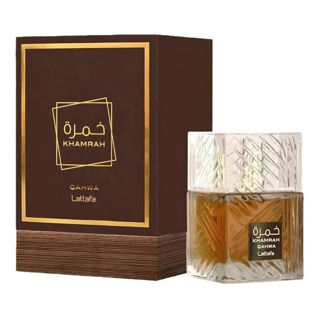 Lattafa Perfumes Arab Dubai KHAMRAH QAHWA Eau de Parfum Spray 3.4 Ounce