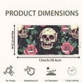 thumbnail image 2 of Skull and Roses Motif Funny Personalized License Plate Rust-proof Stainless Steel Metal License Plate Suitable For Men And Women 12.2" x 6.2", 2 of 7