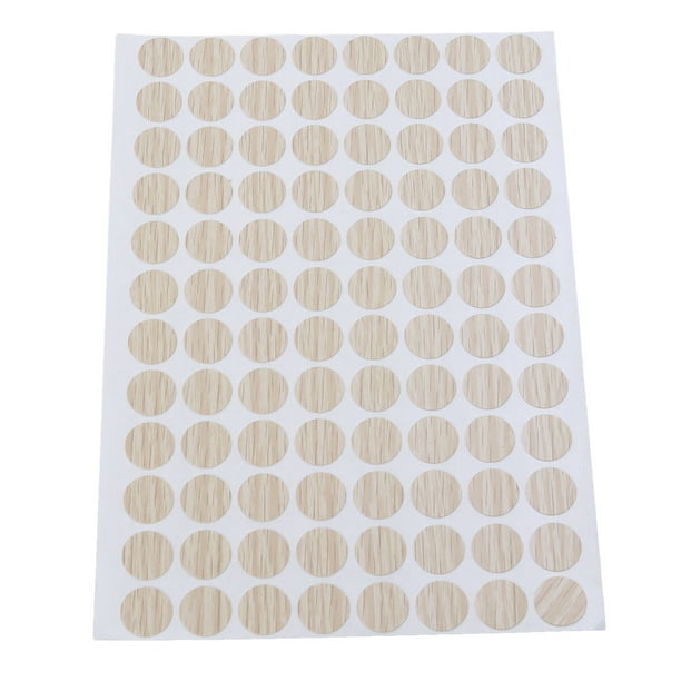 96 piezas/hoja cubiertas impermeables para orificios de tornillos tapas antideslizantes para orificios de tornillos pegatinas decorativas de 15mm (002)