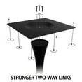 thumbnail image 3 of Newest Modern Tulip Table,Round Dining Table with MDF Top and Steel Base for Kitchen & Small Space,Black, 3 of 13