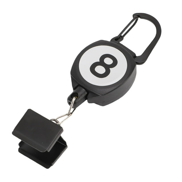 Porte-craie de Billard Portable, Porte-Craie de Billard en ABS avec Boucle de Corde Rétractable pour Accessoire de Piscine