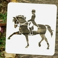 thumbnail image 3 of Dressage Horse with Rider Painting Stencil 11.8x11.8inch Horse and Prince Drawing Template Reusable Plastic Hollow Out Stencils for Painting on Wall Wood Furniture Scrapbooking, 3 of 9