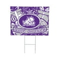 thumbnail image 2 of TCU Horned Frogs 24" x 18" Happy Holidays Christmas Outdoor Staked Yard Sign, 2 of 5