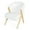 White, variant on GDF Studio Innovative Modern Accent Chair with Curved Backrest, White