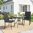 thumbnail image 2 of Outsunny 2 Piece Patio Dining Chairs, PE Rattan Outdoor Chairs, Black, 2 of 9