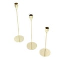 thumbnail image 2 of Matte Gold Candle Holders Set, Easy Installation Multi Purpose Candle Holders All Metal Structure  For Weddings For Restaurants, 2 of 8