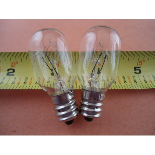 2PCS Light Bulb 15W 7/16" For Janome MC5500, MC6000, 6019QC, 234D