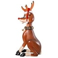 thumbnail image 6 of Design Toscano Santa's Giant Red-Nosed Christmas Reindeer Statue, 6 of 9