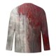 thumbnail image 4 of Amzcrzy - Sudadera Para Hombre, Estilo Casual, Cuello Redondo, Manga Larga, Para Halloween, Con Estampado De Moda, Color Rojo, Talla 2Xl, 4 of 5