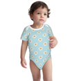 thumbnail image 3 of Balery Daisies Flowers Pattern Baby Climbing Clothes Infant Bodysuit Cute Infant Bodysuit Baby Romper-9M, 3 of 7