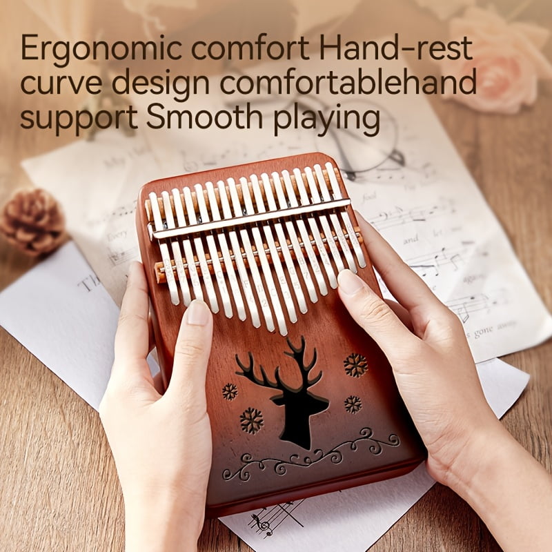 17-Key Thumb Piano Kalimba Beginner-Friendly Finger Piano for Girls, Easy-to-Learn Birthday Gift and Trendy Musical Instrument