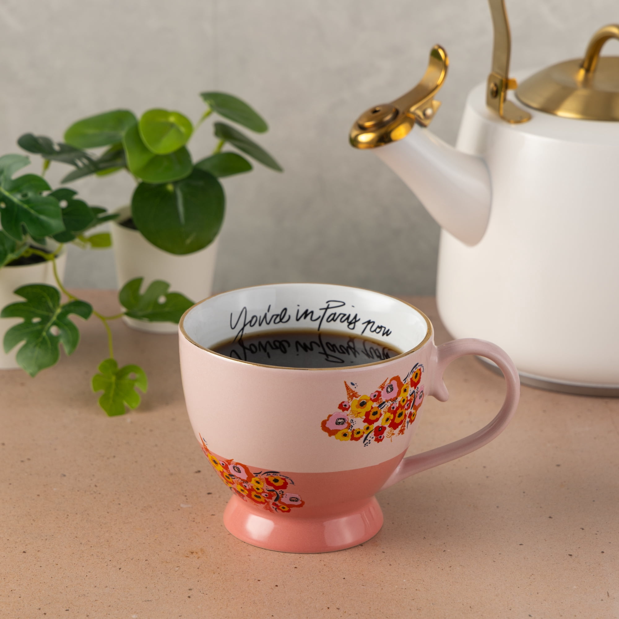 Emily In Paris, Ceramic Tea Mug, 14.8 fl oz, Pink