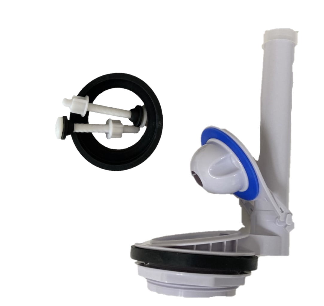 Crane Toilet 3.1 inch Flush Valve Assembly with Light Weight Silicone Flapper for 2 Piece toilets.