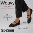 thumbnail image 2 of Cushionaire Women's Weavy Squared Toe Woven Ballet Flats with Memory Foam | Comfortable Mary Jane Flats for Women with Breathable Mesh Design | Wide Widths Available, 2 of 8