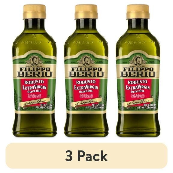 (3 pack) Filippo Berio Robusto Extra Virgin Olive Oil 16.9 fl oz