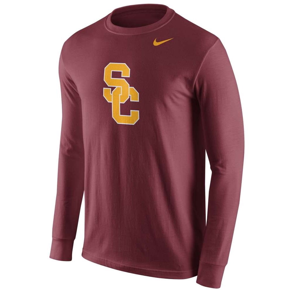 Nike - Nike USC Trojans Cotton Long Sleeve Logo T-Shirt - Walmart.com ...