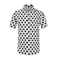 thumbnail image 5 of Lars Amadeus Polka Dots Shirt for Men's Summer Short Sleeves Dots Printed Dress Shirts, 5 of 5