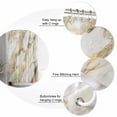 thumbnail image 5 of Marble Gold Shower Curtains for Bathroom Waterproof Fabric Bath Curtains Decor Bath Tub Curtain Abstract Luxury Wave Gold Marbling Modern Decorative Shower Curtain Sets with 12 Hooks, 72x72 Inch, 5 of 6