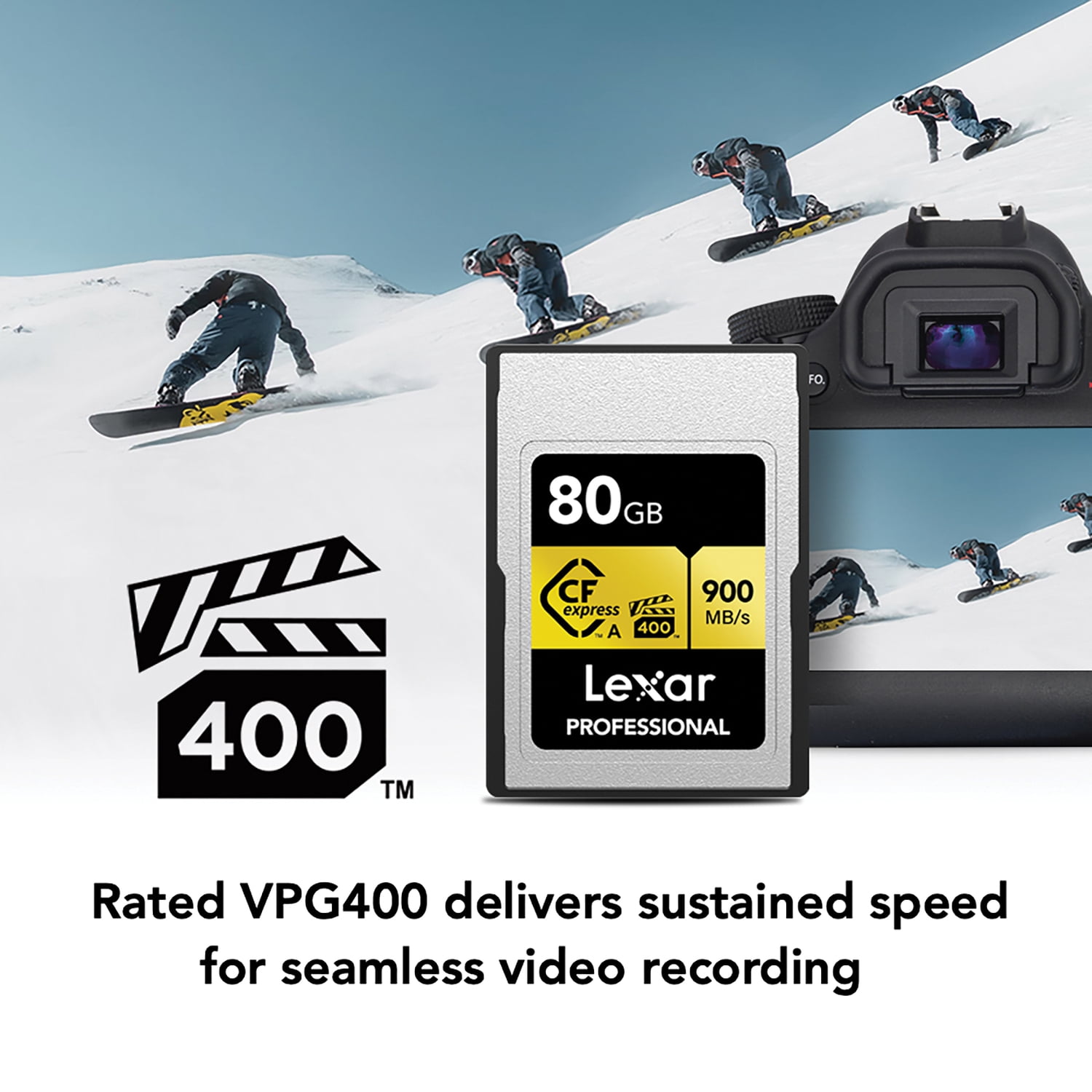 Lexar, CFexpress Type A Card GOLD Series, 80 GB, 900 MBps Read