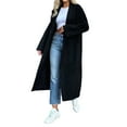 thumbnail image 3 of Women'S Long Cardigan Sweaters Chunky Open Front Oversized Slouchy Knit Fall Trendy Coatigan Jackets Black L, 3 of 7