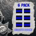 thumbnail image 2 of 6 Pack Tag (F15) Thin Blue Line Cop Police Vinyl Decal Sticker Car Window, 2 of 5