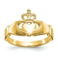 thumbnail image 1 of 14k Yellow Gold Claddagh Ring Celtic, 1 of 10
