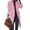Pink, variant on Baberdicy Women's Coat Women's Faux Wool Thin Coat Jacket Trench Long Jacket Ladies Slim Long Elegant Soft Warm Outwear Casual Solid Coat Womens Winter Coats Hot Pink