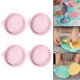 thumbnail image 5 of 4 Uds., Juego de moldes redondos de silicona para pasteles, moldes redondos para hornear pasteles arcoíris para herramientas de decoración de fondant 6 pulgadas rosa 1 Soledad Molde Redondo Pastel Arcoíris, 5 of 10
