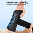 thumbnail image 2 of INDEEMAX Copper Carpal Tunnel Wrist Brace,Breathable Wrist Support for Women and Men,Adjustable Wrist Support Splint for Tendonitis,Sprain,Arthritis,Pain Relief (Blue/Black,L/XL), 2 of 7
