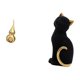 thumbnail image 5 of Escultura de tortuga marina,Estatua de calabaza de latón de 7 cm para escritorio,adorno Feng Shui,Figura de escritorio,Estatua de gato,linda decoración para estante o escritorio,Figuras, 5 of 8