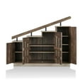 thumbnail image 4 of Bowery Hill Farmhouse Wood Staircase Shoe Cabinet in Reclaimed Oak, 4 of 6