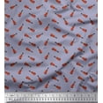 thumbnail image 1 of Soimoi Rayon Crepe Fabric Guitar Musical Instrument Printed Craft Fabric by The Yard 46 Inch Wide, 1 of 1