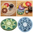 thumbnail image 1 of 2 piezas hechas a mano Patchwork Tea Colorful Mat Crafts Starter para adultos Mug Bottle Posavasos Macarena Posavasos de retazos, 1 of 8
