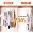 thumbnail image 2 of Multifunctional Metal Hangers Magic Hangers Clothes Hanging Chain Space Saver Wardrobes Clothes Organizer Bedroom Drying Hanger 26-27s, 2 of 3