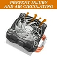 thumbnail image 4 of 20Pcs 58mm Fan Grill Metal Fan Guard Cooling Fan Finger Guard Protector PC Fan Grill for 60mm Case Fan(Silver Tone), 4 of 7