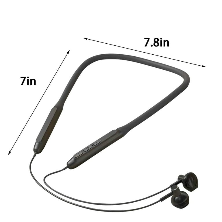 LMEEOR Bluetooth Earphone Clearance Sports Neck Mounted Bluetooth Earphones Neck Mounted Wireless Bluetooth Earphones with High Battery and Long