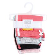Hudson Baby Girl Shorts Bottoms 4-Pack, Coral, 0-3 Months