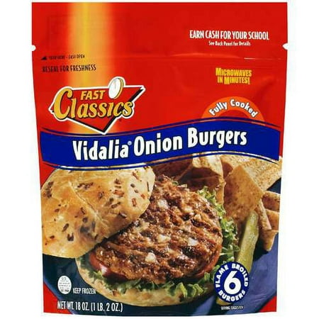 Fast Classics: Fully Cooked Vidalia Onion Burgers, 18 oz