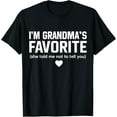 thumbnail image 1 of Grandma's Favorite divertida Grandparent Grandchild para hombre Camiseta | Camiseta casual de algodón, 1 of 7