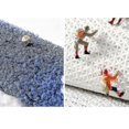 thumbnail image 3 of Alfombra de baño, semicírculo, margarita, floral, decoración de baño, bañera, absorbente de agua, felpudo para habitación, antideslizante, lavable (17,7 x 29,5 pulgadas), 3 of 3
