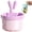 Purple, variant on 2PCS Rabbit Ears Kitchen Sink Drain Strainer Basket –2.9 In Fine Mesh Automatic Dumping with Lifting Handle