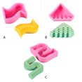 thumbnail image 3 of Bewildely Moldes de de Gel de sílice con forma geométrica Irregular, molde de resina hecho a mano abstracto fácil de limpiar reutilizable Type2 NO2, 3 of 6