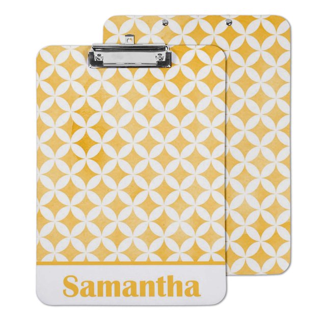 Printtoo Personalized Clipboard For Students Classroom School and Office Use Hardboard Letter Size w/ Low Profile Clip w/ Free Marker & Eraser,9x12.5 Inch