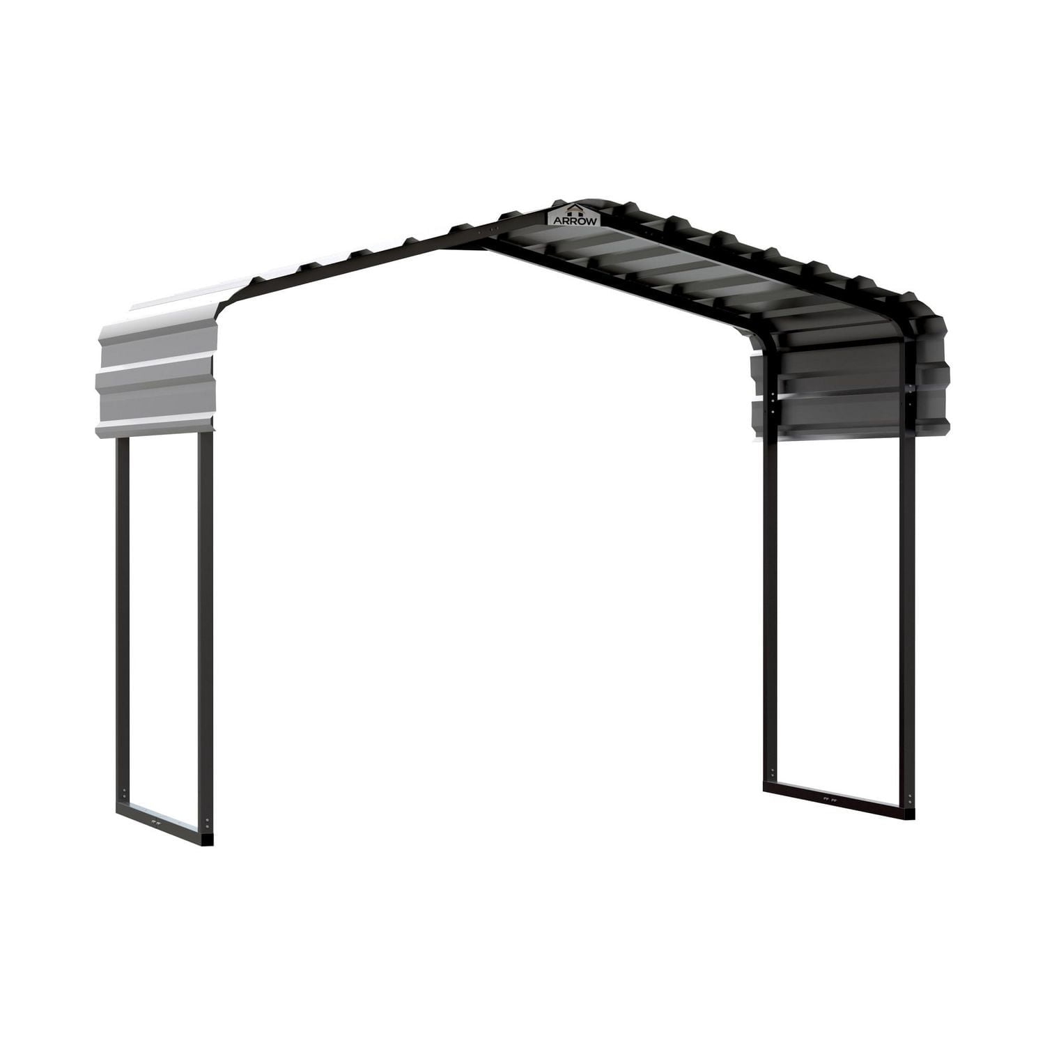 Arrow Metal Canopy 10 x 6 x 7 ft.  Charcoal