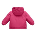 thumbnail image 6 of CBASIHI Winter Coats with Pockets for Toddler Girl Warm Fleece Cute Casual Long Sleeve Thick Hooded Zip Up Jackets Hot Pink 12 T, 6 of 9