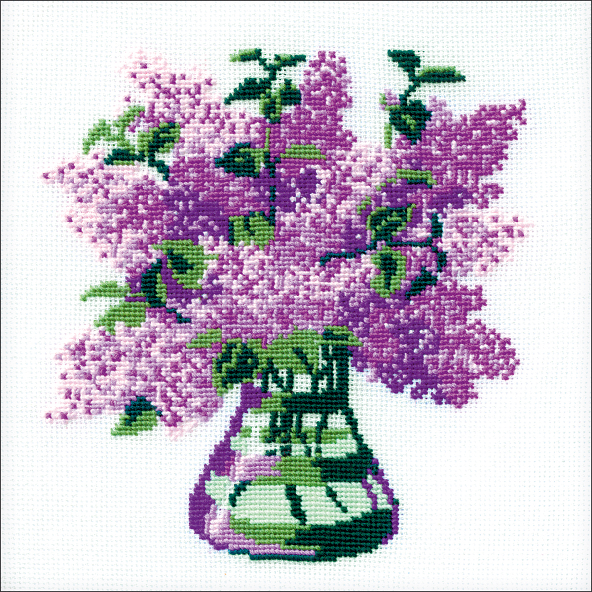 Bunch Of Lilacs Counted Cross Stitch Kit7.75"X7.75" 15 Count