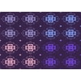 thumbnail image 1 of Ahgly Company Machine Washable Indoor Rectangle Transitional Dark Purple Area Rugs, 7' x 10', 1 of 7