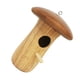 thumbnail image 3 of Alimentador de pájaros de madera Columpio de pájaro en forma de hongo creativo para exteriores Jardín Hogar Ehuebsd Libre de BPA, 3 of 5